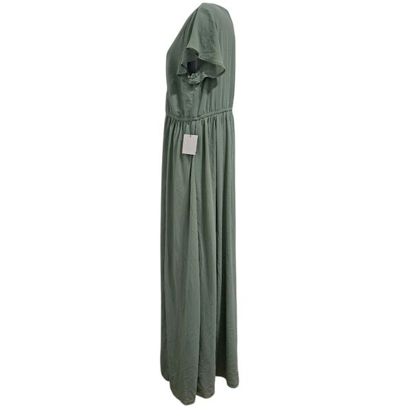 Lulus Lost In The Moment Boho Party Sage Brush Maxi Dress In Green Sz 1XL NWT - Picture 6 of 14